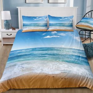Ocean View Bedding Set Single Double King Duvet Cover Quilt Cover
