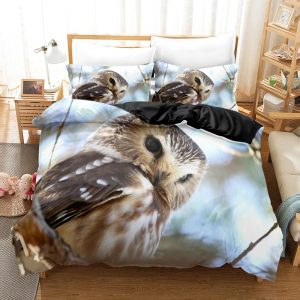 Owl Bedding Set Single Double King Duvet Cover Quilt Cover