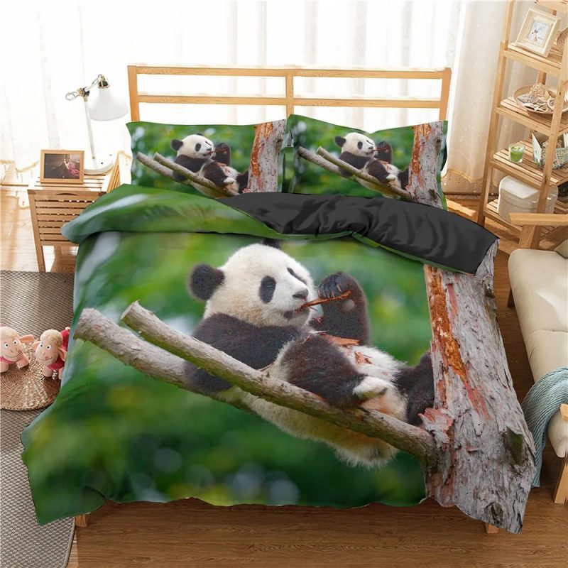 Panda Bear Bedding Set Single Double King Duvet Cover Quilt Cover