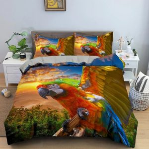 Parrot Bedding Set Single Double King Duvet Cover Quilt Cover