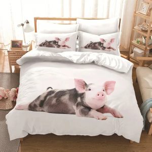 Pig Bedding Set Single Double King Duvet Cover Quilt Cover