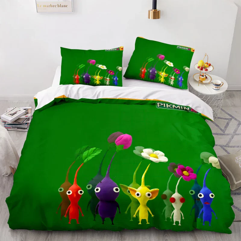 Pikmin Bedding Set Single Double King Duvet Cover Quilt Cover