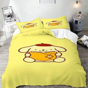 Pompompurin Bedding Set Single Double King Duvet Cover Quilt Cover
