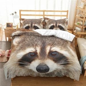 Raccoon Bedding Set Single Double King Duvet Cover Quilt Cover