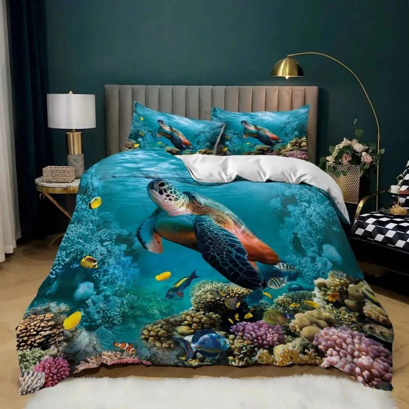 Sea Turtle Bedding Set Single Double King Duvet Cover Quilt Cover