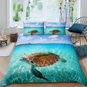 Sea Turtle Bedding Set Single Double King Duvet Cover Quilt Cover