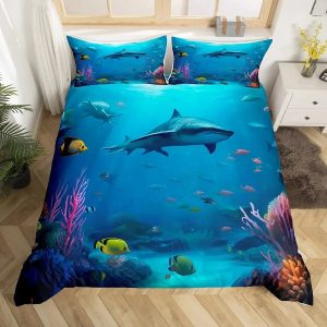 Shark Bedding Set Single Double King Duvet Cover Quilt Cover