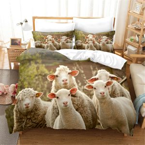 Sheep Bedding Set Single Double King Duvet Cover Quilt Cover