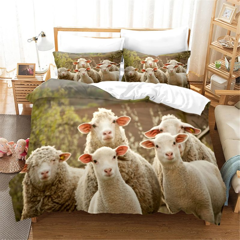 Sheep Bedding Set Single Double King Duvet Cover Quilt Cover