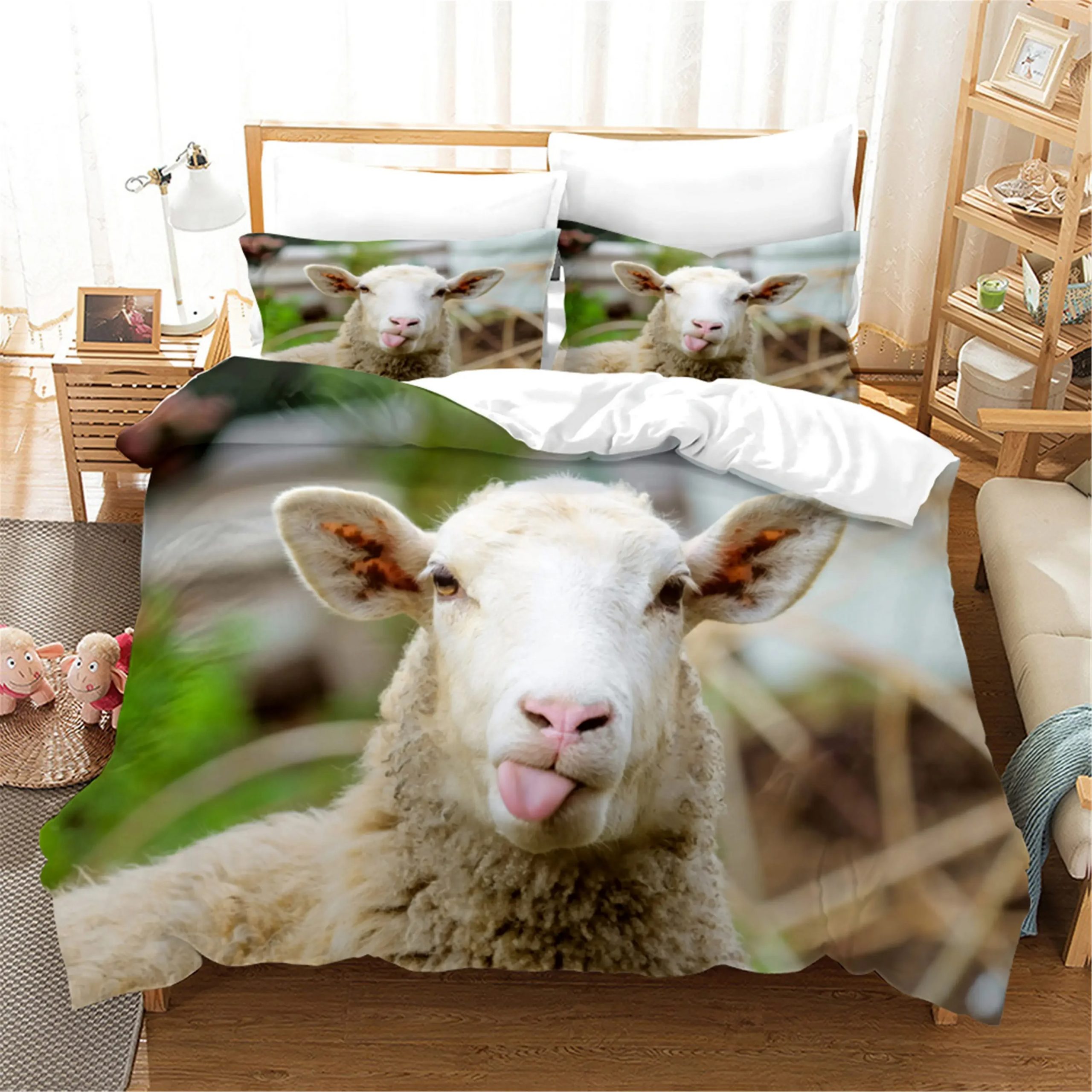 Sheep Bedding Set Single Double King Duvet Cover Quilt Cover