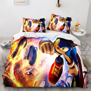 Sonic The Hedgehog Bedding Set Single Double King Duvet Cover Quilt Cover