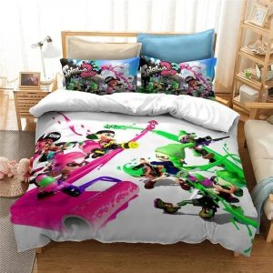 Splatoon Bedding Set Single Double King Duvet Cover Quilt Cover
