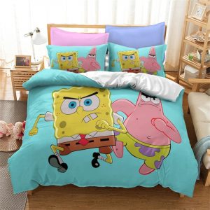 SpongeBob Bedding Set Single Double King Duvet Cover Quilt Cover #1