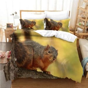 Squirrel Bedding Set Single Double King Duvet Cover Quilt Cover