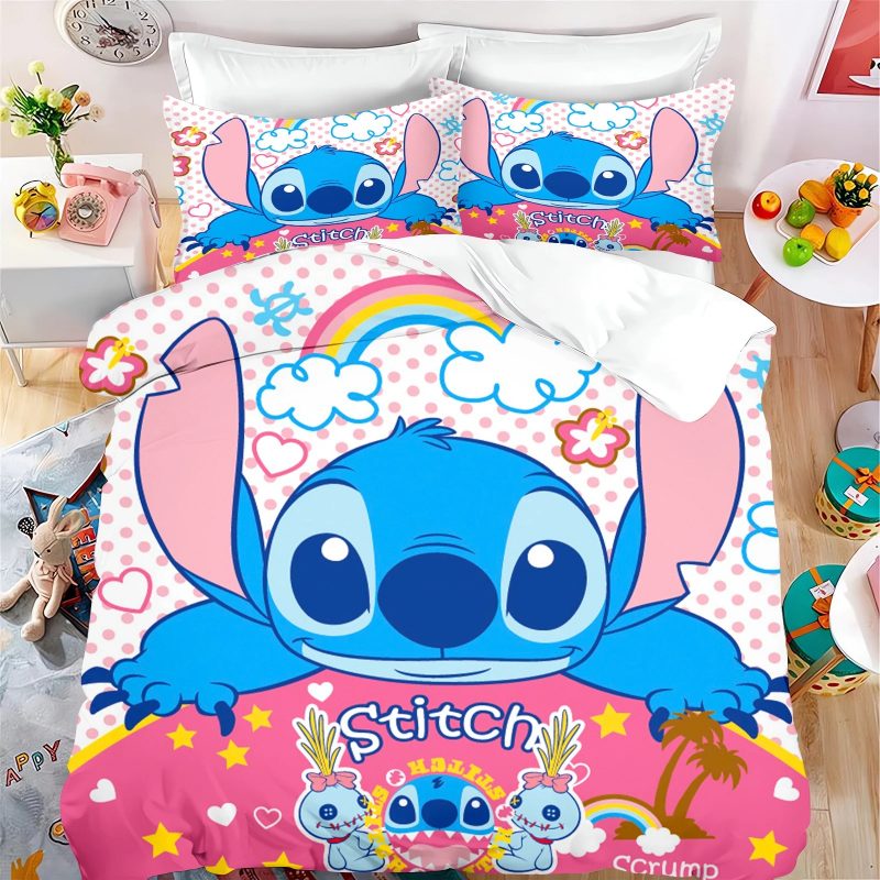 Stitch Bedding Set Single Double King Duvet Cover Quilt Cover #1