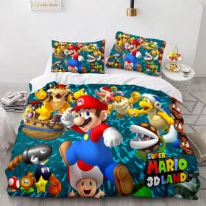 Super Mario Bedding Set Single Double King Duvet Cover Quilt Cover