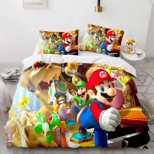 Super Mario Bedding Set Single Double King Duvet Cover Quilt Cover