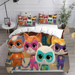 SuperKitties Bedding Set Single Double King Duvet Cover Quilt Cover