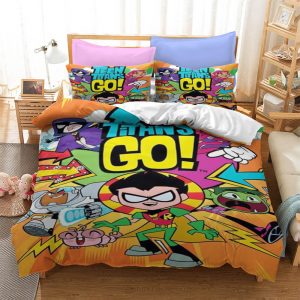 Teen Titans Go Bedding Set Single Double King Duvet Cover Quilt Cover