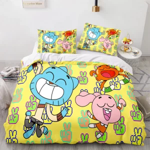 The Amazing World of Gumball Bedding Set Single Double King Duvet Cover Quilt Cover