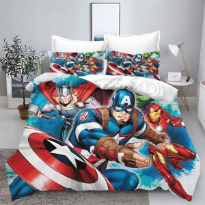 The Avengers Bedding Set Single Double King Duvet Cover Quilt Cover