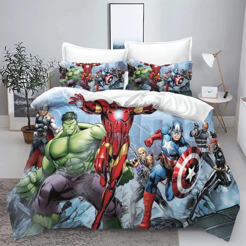 The Avengers Bedding Set Single Double King Duvet Cover Quilt Cover