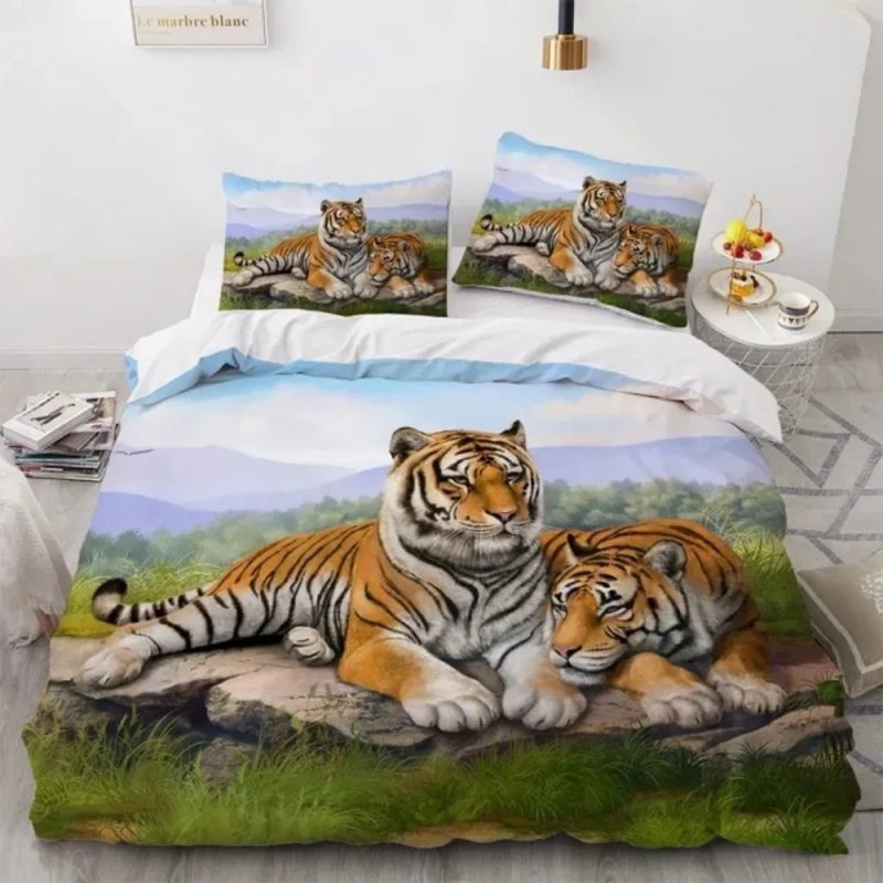 Tiger Bedding Set Single Double King Duvet Cover Quilt Cover