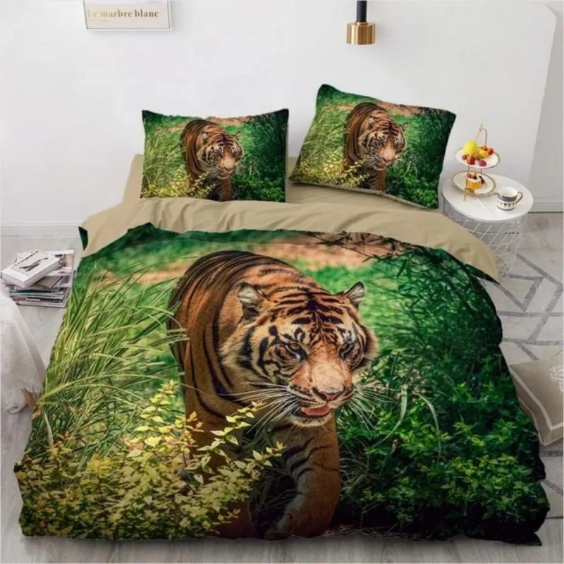 Tiger Bedding Set Single Double King Duvet Cover Quilt Cover