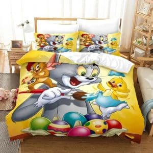 Tom and Jerry Bedding Set Single Double King Duvet Cover Quilt Cover #1