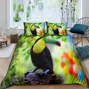 Toucans Bedding Set Single Double King Duvet Cover Quilt Cover