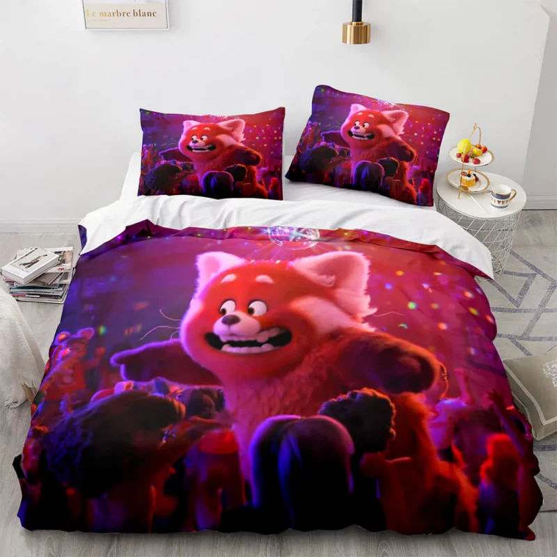 Turning Red Bedding Set Single Double King Duvet Cover Quilt Cover