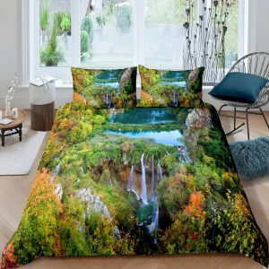 Waterfall Bedding Set Single Double King Duvet Cover Quilt Cover