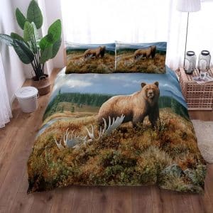 Wild Bear Bedding Set Single Double King Duvet Cover Quilt Cover