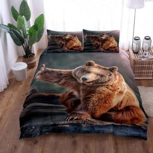 Wild Bear Bedding Set Single Double King Duvet Cover Quilt Cover