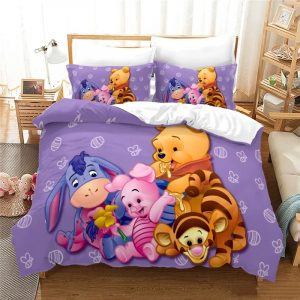 Winnie The Pooh Bedding Set Single Double King Duvet Cover Quilt Cover #1
