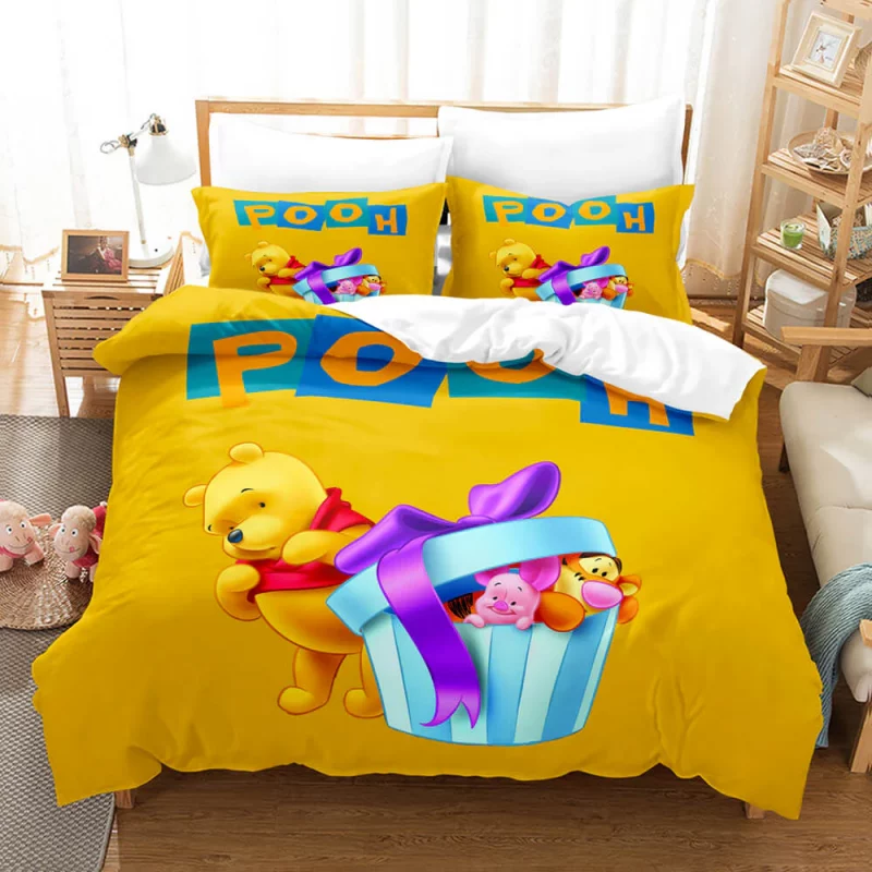 Winnie the Pooh Bedding Set Single Double King Duvet Cover Quilt Cover