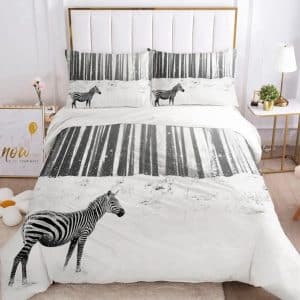 Zebra Bedding Set Single Double King Duvet Cover Quilt Cover