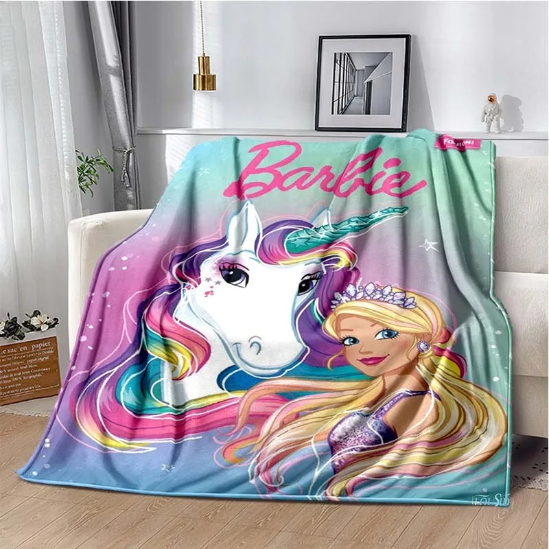 Barbie Blanket Flannel Fleece Blanket Throw Quilt Blanket