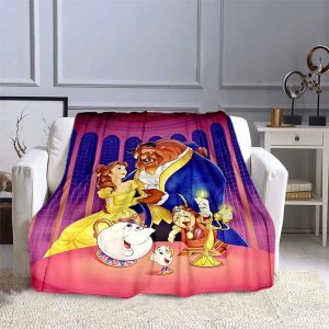 Beauty and the Beast Blanket Flannel Fleece Blanket Throw Quilt Blanket