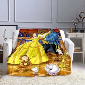 Beauty and the Beast Blanket Flannel Fleece Blanket Throw Quilt Blanket