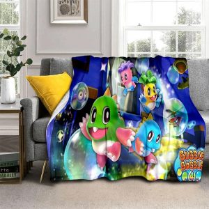 Bubble Bobble Blanket Flannel Fleece Blanket Throw Quilt Blanket