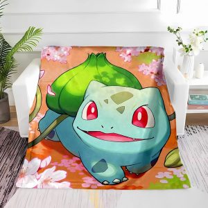 Bulbasaur Blanket Flannel Fleece Blanket Throw Quilt Blanket