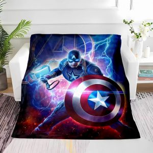 Captain America Blanket Flannel Fleece Blanket Throw Quilt Blanket