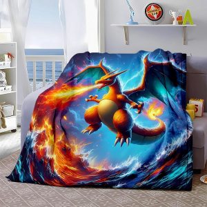 Charizard Blanket Flannel Fleece Blanket Throw Quilt Blanket