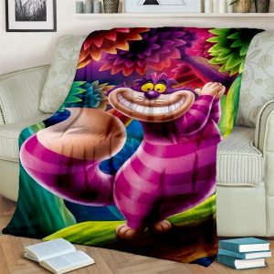 Cheshire Cat Blanket Flannel Fleece Blanket Throw Quilt Blanket