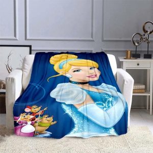 Cinderella Blanket Flannel Fleece Blanket Throw Quilt Blanket