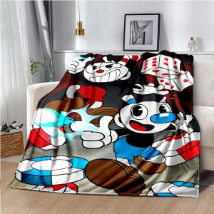 Cuphead Blanket Flannel Fleece Blanket Throw Quilt Blanket