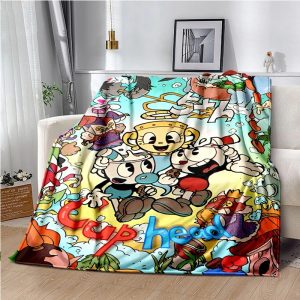 Cuphead Blanket Flannel Fleece Blanket Throw Quilt Blanket