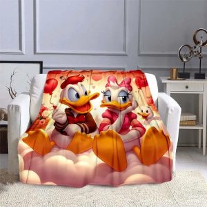 Daisy Duck Blanket Flannel Fleece Blanket Throw Quilt Blanket