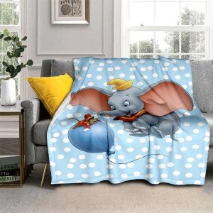 Dumbo Blanket Flannel Fleece Blanket Throw Quilt Blanket